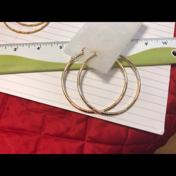 Fashion hoops rose gold Earrings - Picture 3 of 5
